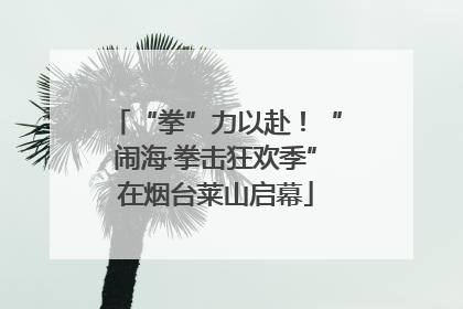 “拳”力以赴！“闹海·拳击狂欢季”在烟台莱山启幕