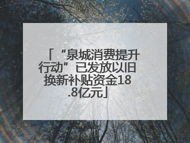 “泉城消费提升行动”已发放以旧换新补贴资金18.8亿元