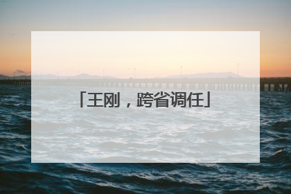 王刚，跨省调任