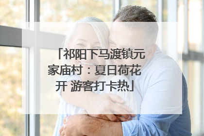 祁阳下马渡镇元家庙村：夏日荷花开 游客打卡热