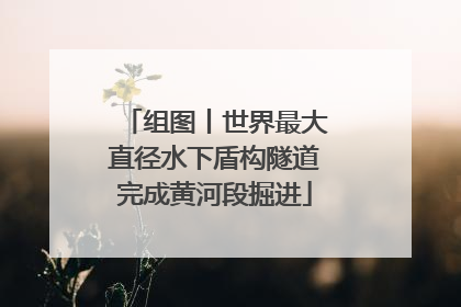 组图丨世界最大直径水下盾构隧道完成黄河段掘进