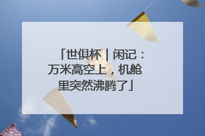 世俱杯｜闲记：万米高空上，机舱里突然沸腾了