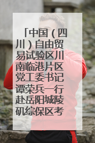 中国（四川）自由贸易试验区川南临港片区党工委书记谭荣兵一行赴岳阳城陵矶综保区考察