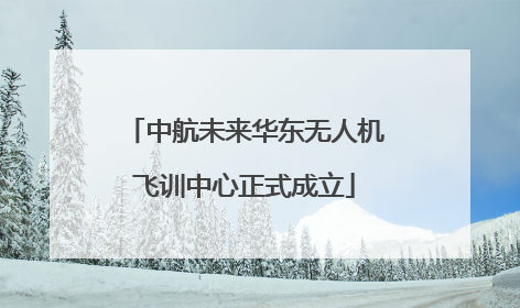 中航未来华东无人机飞训中心正式成立