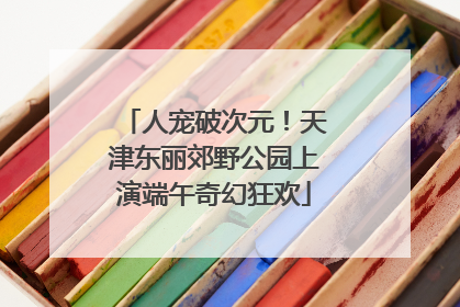 人宠破次元！天津东丽郊野公园上演端午奇幻狂欢