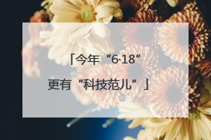 今年“6·18”更有“科技范儿”