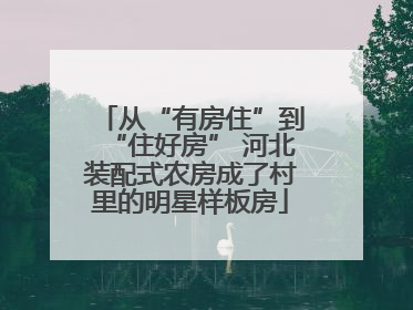 从“有房住”到“住好房” 河北装配式农房成了村里的明星样板房