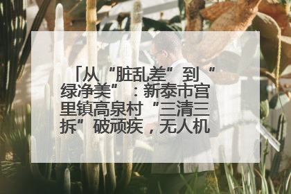 从“脏乱差”到“绿净美”：新泰市宫里镇高泉村“三清三拆”破顽疾，无人机“天眼”护新颜