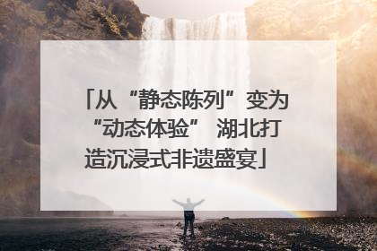 从“静态陈列”变为“动态体验” 湖北打造沉浸式非遗盛宴