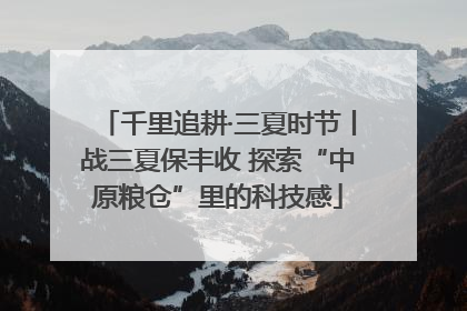 千里追耕·三夏时节丨战三夏保丰收 探索“中原粮仓”里的科技感