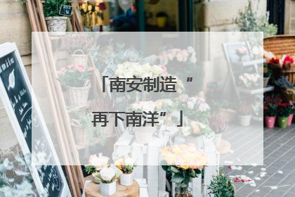 南安制造“再下南洋”