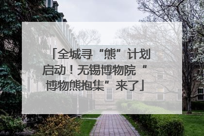 全城寻“熊”计划启动！无锡博物院“博物熊抱集”来了