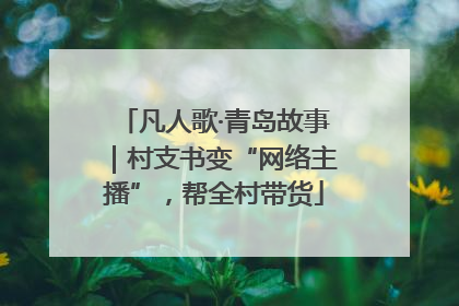 凡人歌·青岛故事｜村支书变“网络主播”，帮全村带货
