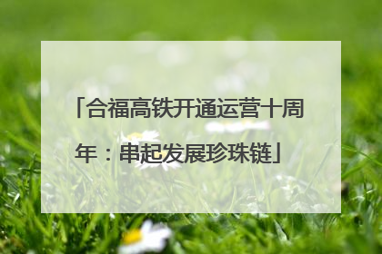 合福高铁开通运营十周年：串起发展珍珠链