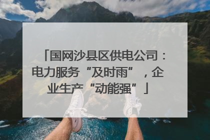 国网沙县区供电公司：电力服务“及时雨”，企业生产“动能强”