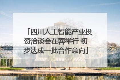 四川人工智能产业投资洽谈会在蓉举行 初步达成一批合作意向