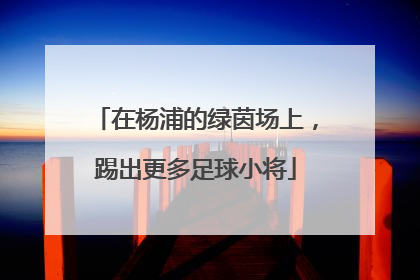在杨浦的绿茵场上，踢出更多足球小将