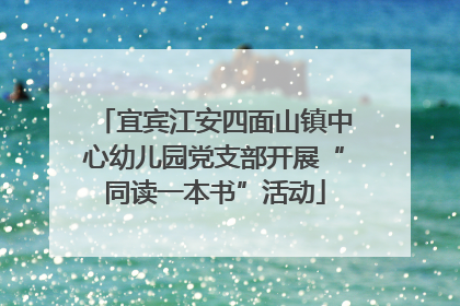 宜宾江安四面山镇中心幼儿园党支部开展“同读一本书”活动