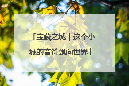 宝藏之城｜这个小城的音符飘向世界