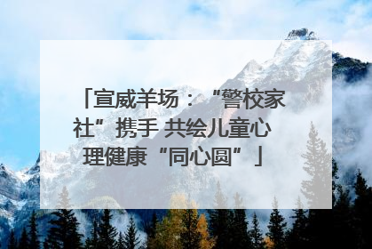 宣威羊场：“警校家社”携手 共绘儿童心理健康“同心圆”