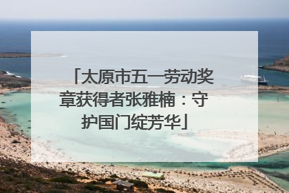 太原市五一劳动奖章获得者张雅楠：守护国门绽芳华