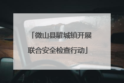 微山县驩城镇开展联合安全检查行动