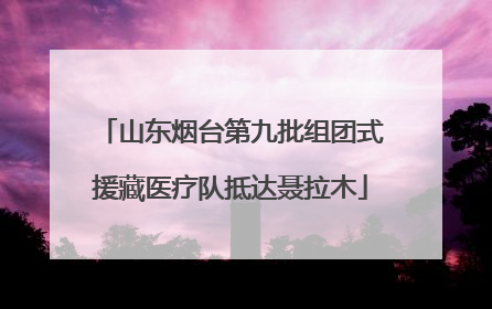 山东烟台第九批组团式援藏医疗队抵达聂拉木