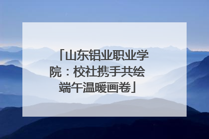 山东铝业职业学院：校社携手共绘端午温暖画卷
