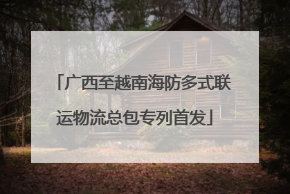 广西至越南海防多式联运物流总包专列首发