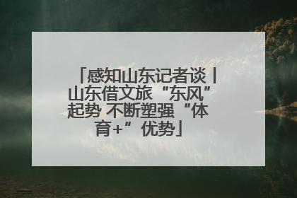 感知山东记者谈丨山东借文旅“东风”起势 不断塑强“体育+”优势