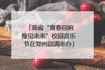 我省“青春回响 豫见未来”校园音乐节在郑州圆满举办