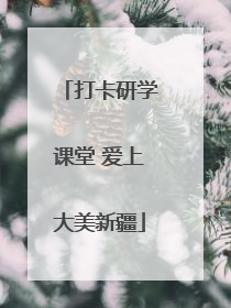 打卡研学课堂 爱上大美新疆