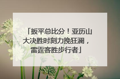 扳平总比分！亚历山大决胜时刻力挽狂澜，雷霆客胜步行者