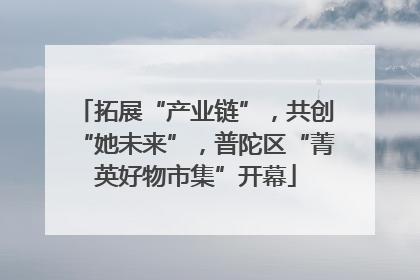 拓展“产业链”，共创“她未来”，普陀区“菁英好物市集”开幕