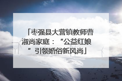 枣强县大营镇教师曹淑尚家庭：“公益红娘”引领婚俗新风尚