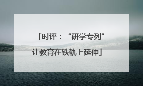 时评：“研学专列”让教育在铁轨上延伸