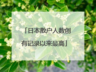 日本散户人数创有记录以来最高
