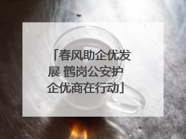 春风助企优发展 鹤岗公安护企优商在行动