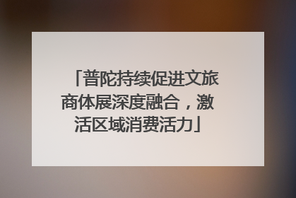 普陀持续促进文旅商体展深度融合，激活区域消费活力