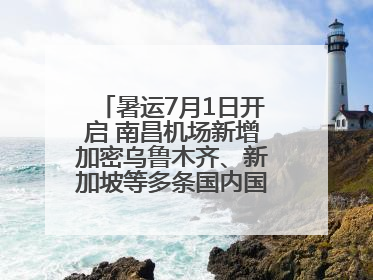 暑运7月1日开启 南昌机场新增加密乌鲁木齐、新加坡等多条国内国际航线