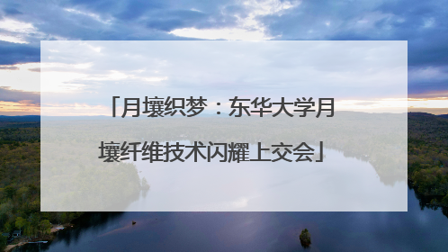 月壤织梦：东华大学月壤纤维技术闪耀上交会