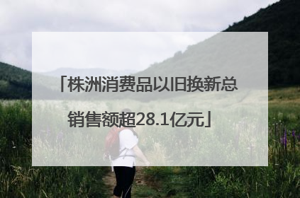 株洲消费品以旧换新总销售额超28.1亿元