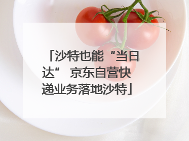 沙特也能“当日达” 京东自营快递业务落地沙特