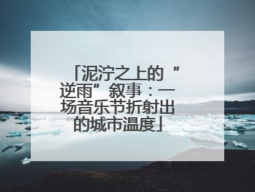 泥泞之上的“逆雨”叙事：一场音乐节折射出的城市温度