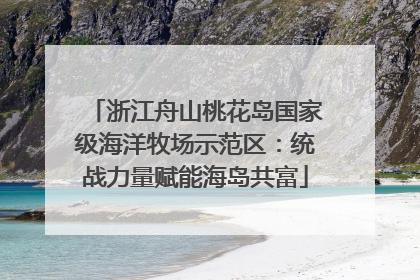 浙江舟山桃花岛国家级海洋牧场示范区：统战力量赋能海岛共富