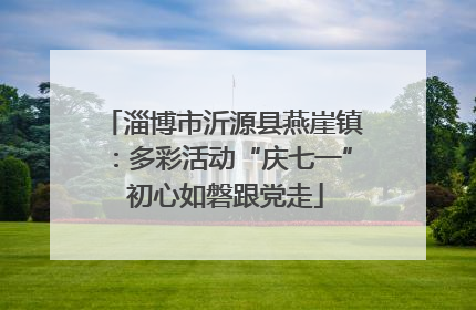 淄博市沂源县燕崖镇：多彩活动“庆七一” 初心如磐跟党走