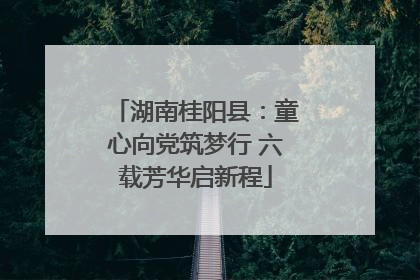 湖南桂阳县：童心向党筑梦行 六载芳华启新程