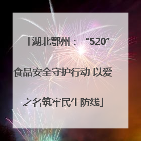 湖北鄂州：“520”食品安全守护行动 以爱之名筑牢民生防线