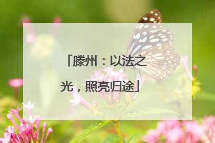 滕州：以法之光，照亮归途