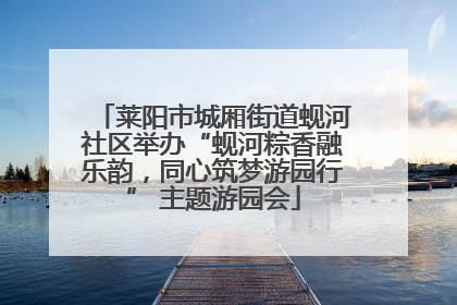 莱阳市城厢街道蚬河社区举办“蚬河粽香融乐韵，同心筑梦游园行” 主题游园会